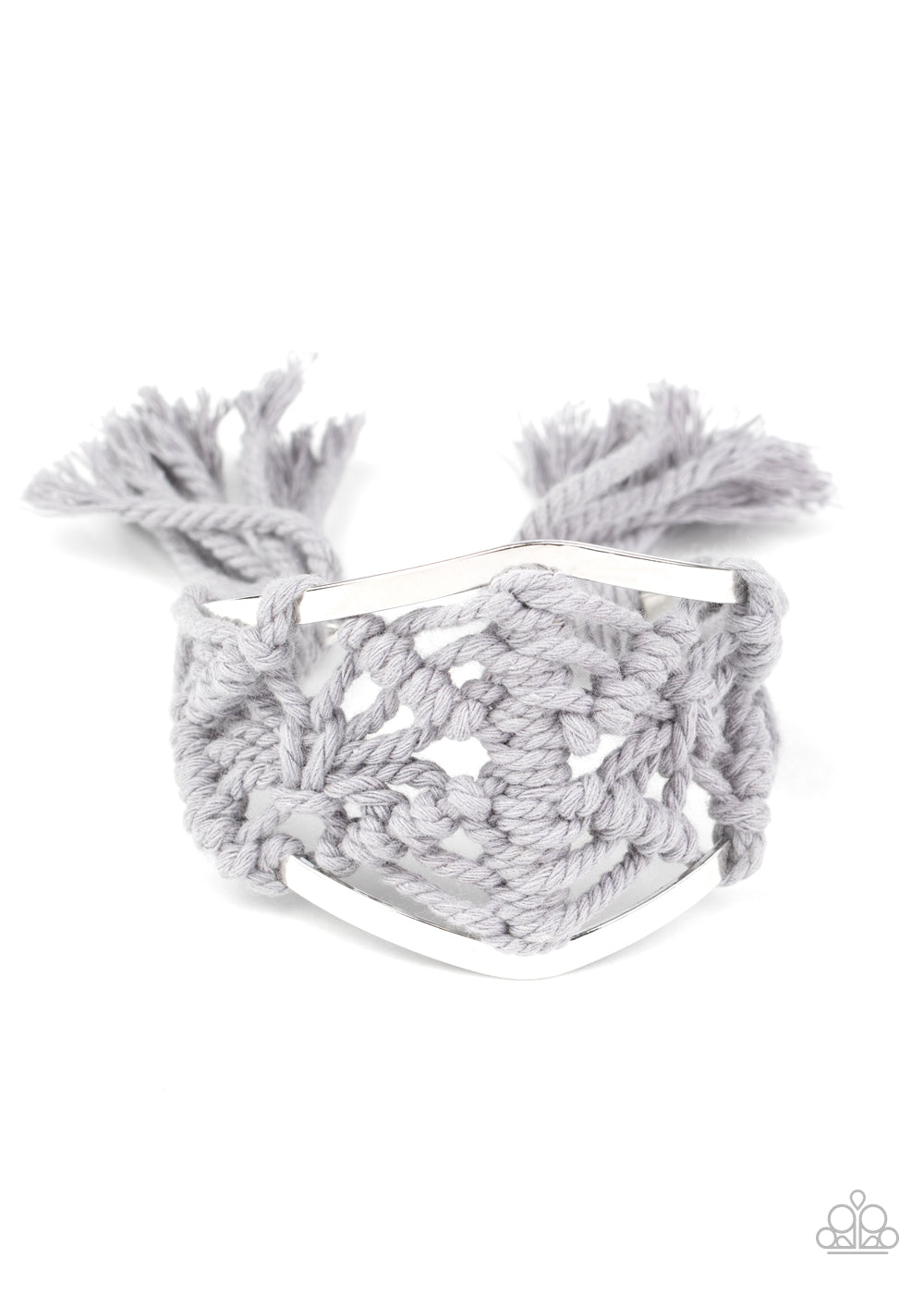 Macrame Mode Silver Bracelet