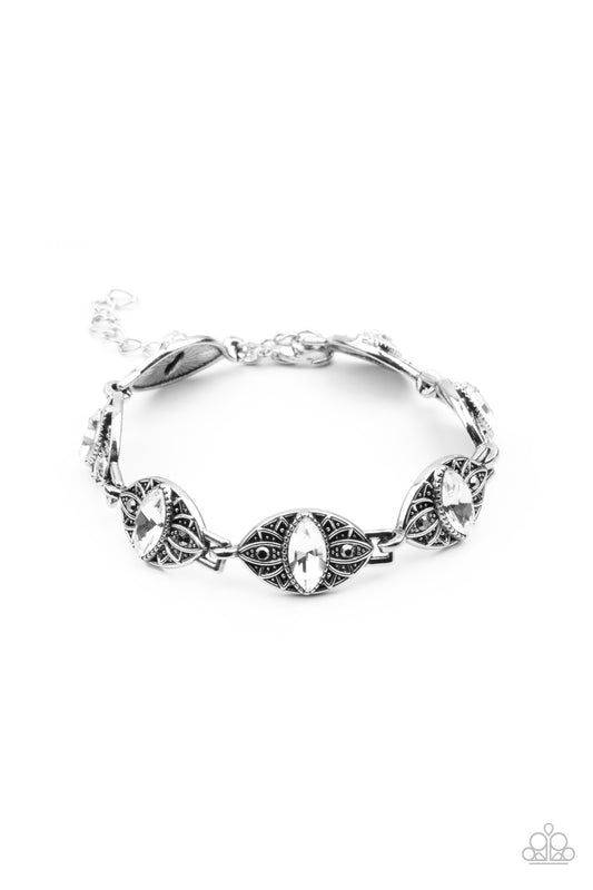 Crown Privilege White Bracelet