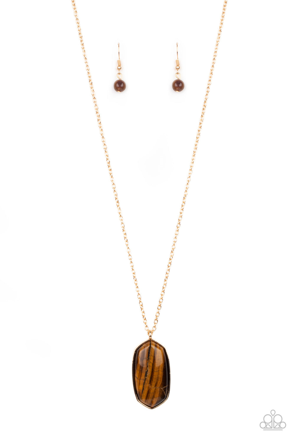 Elemental Elegance Brown Necklace