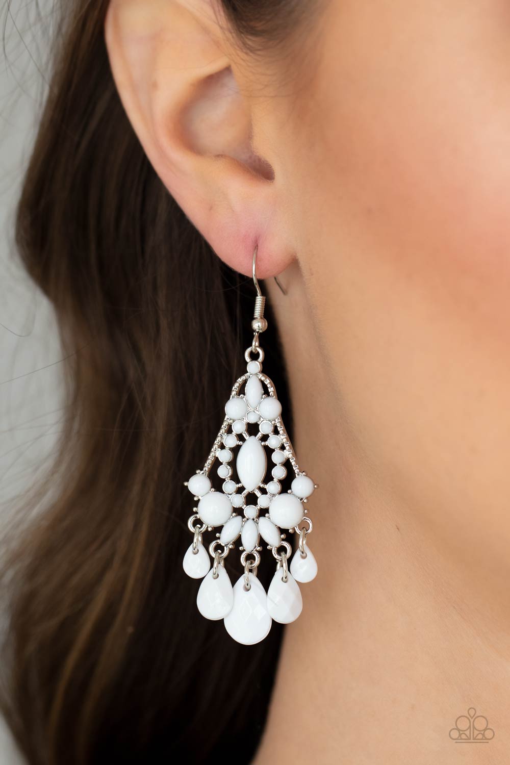 STAYCATION Home White Earring