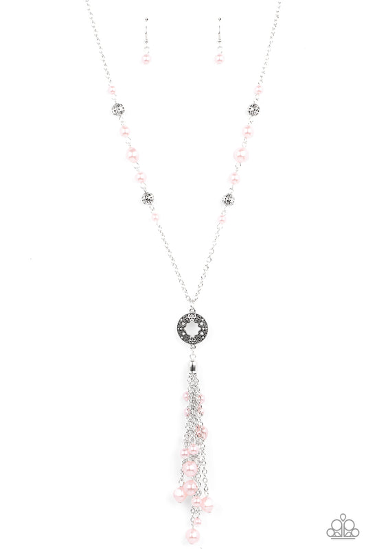 Tasseled Treasure Pink Necklace