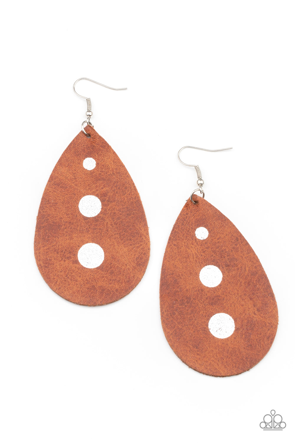 Rustic Torrent Brown Earring Paparazzi