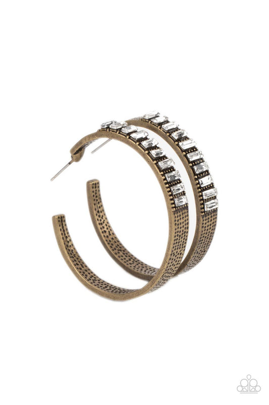 More To Love Brass Hoop Earring