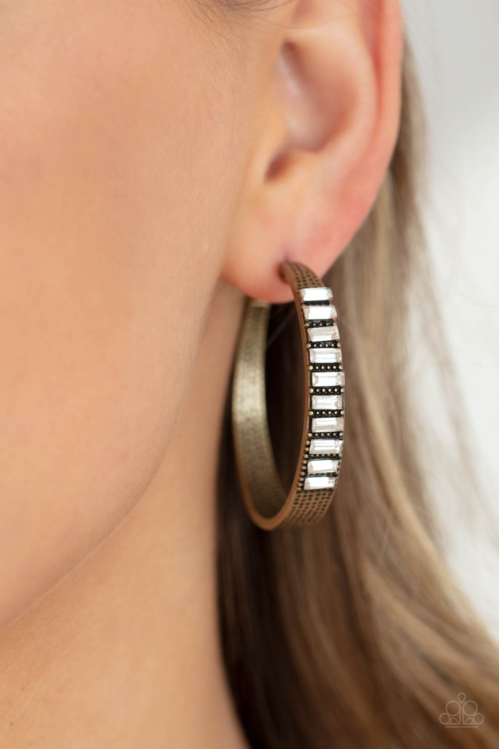 More To Love Brass Hoop Earring