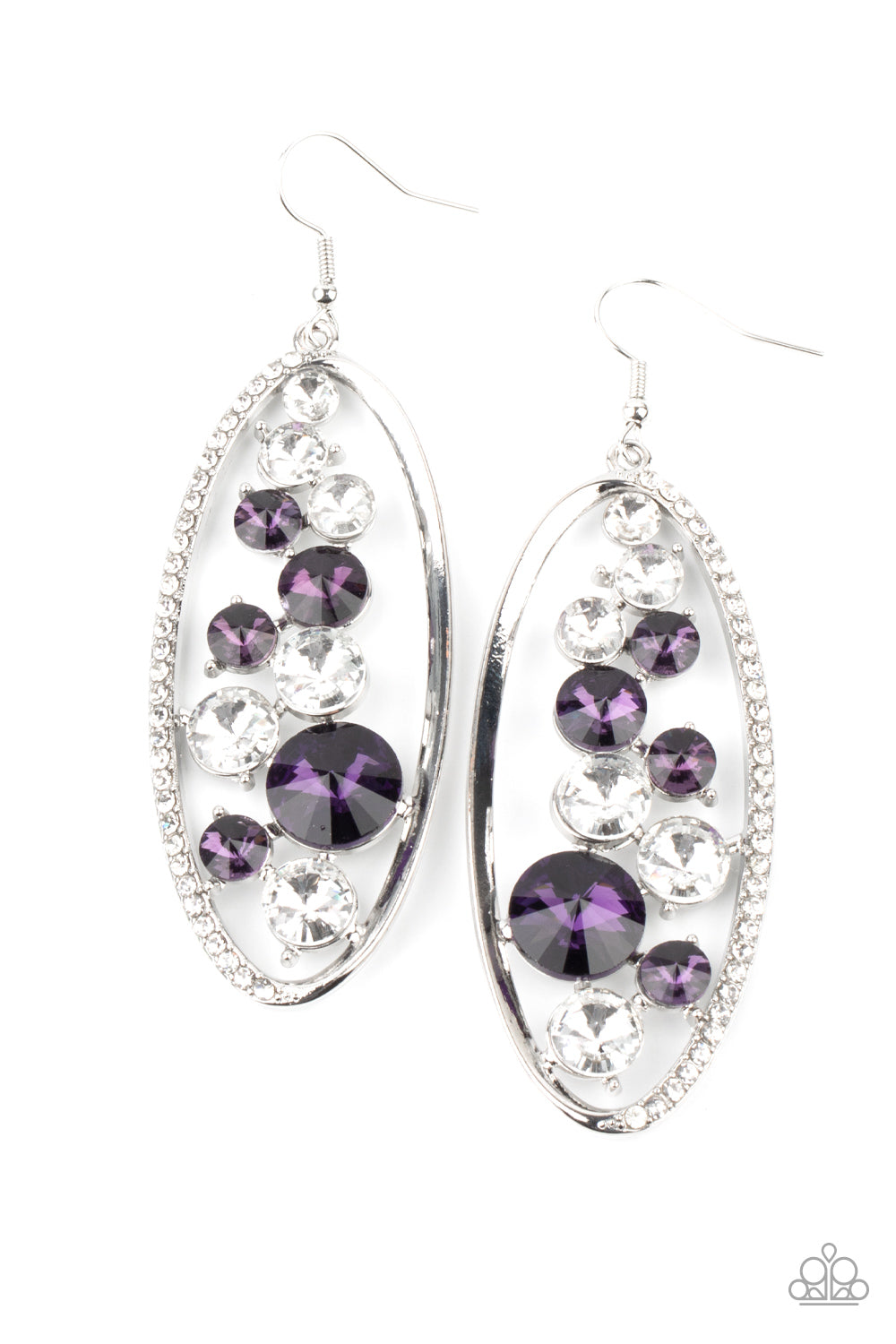 Rock Candy Bubbly Purple Earring