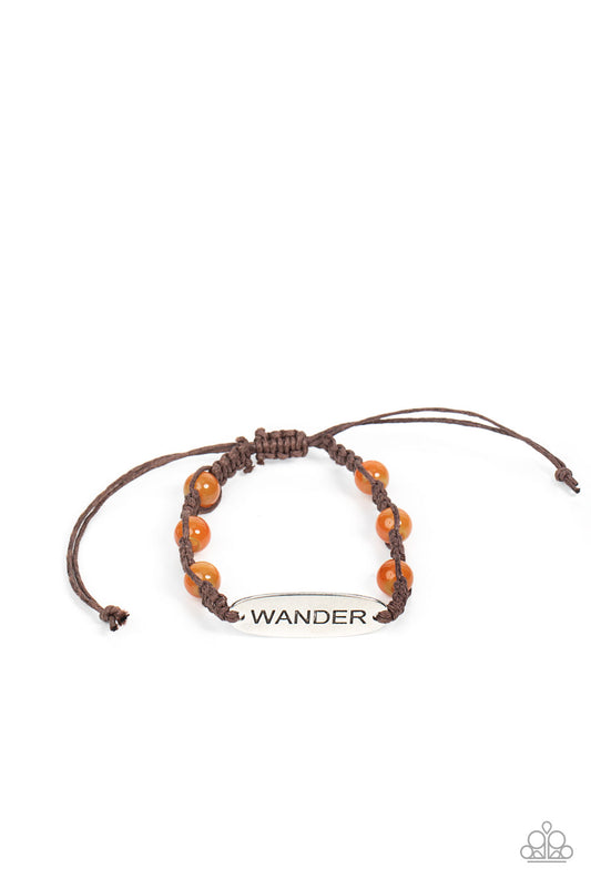 Roaming For Days Orange Bracelet