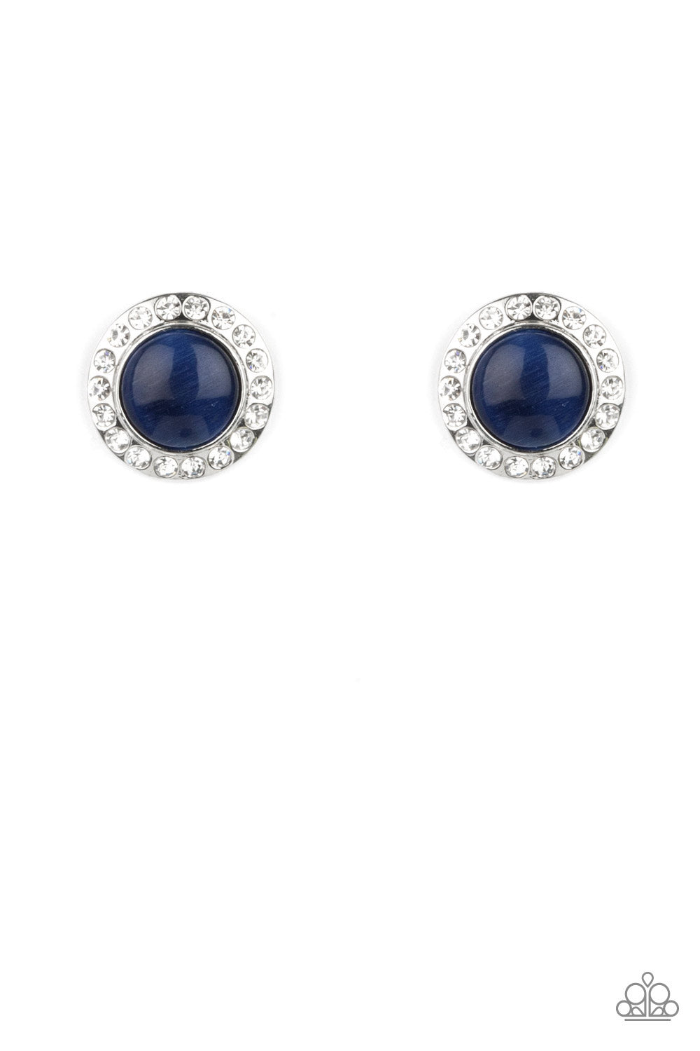 Glowing Dazzle Blue Post Earrings