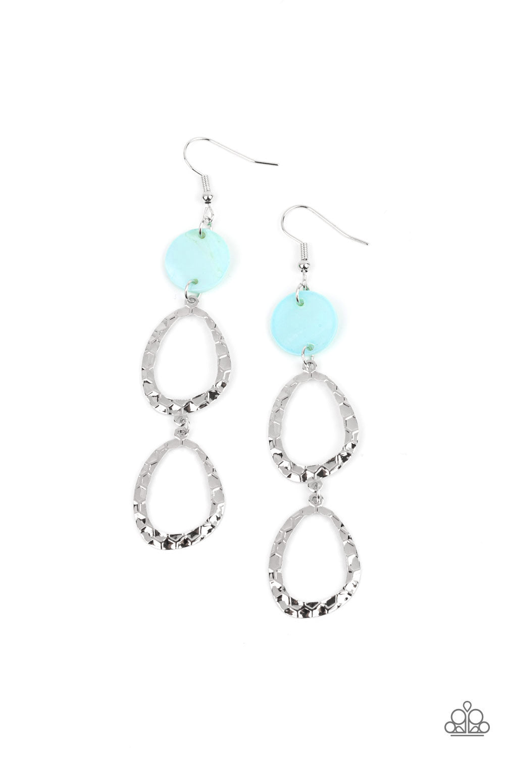 Surfside Shimmer Blue Earrings Paparazzi