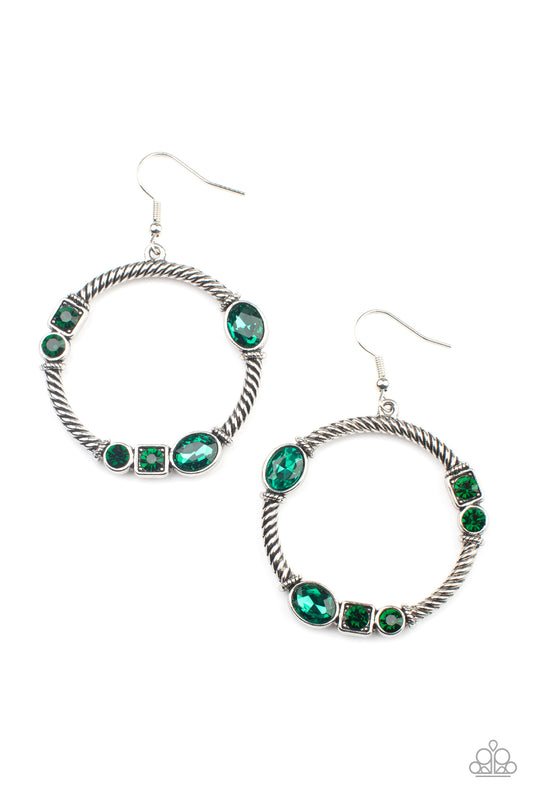 Glamorous Garland Green Earrings