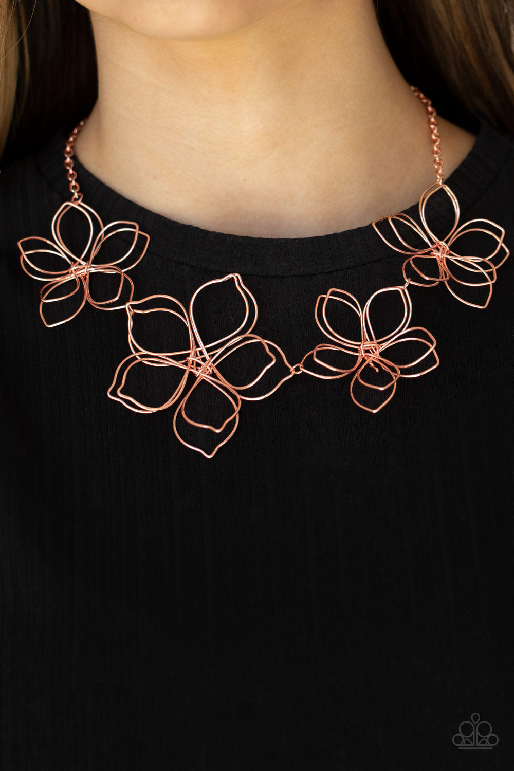 Flower Garden Fashionista Copper Necklace