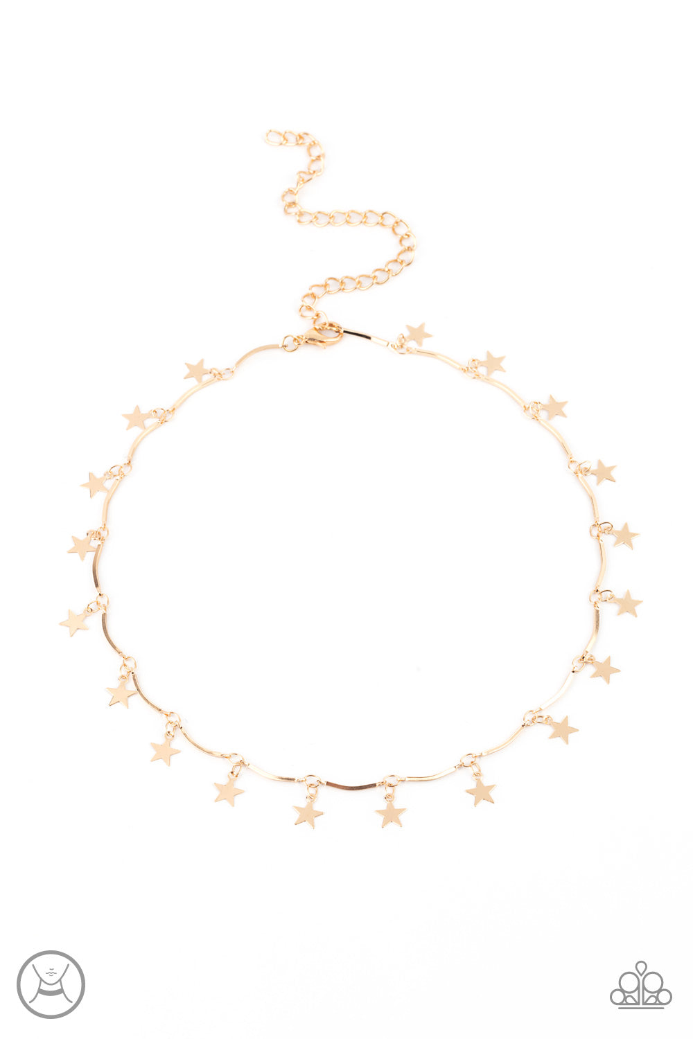 Little Miss Americana Gold Choker Necklace