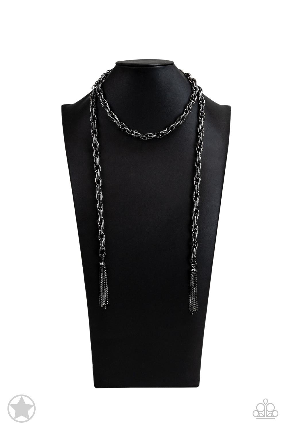 SCARFed for Attention Gunmetal Necklace Paparazzi