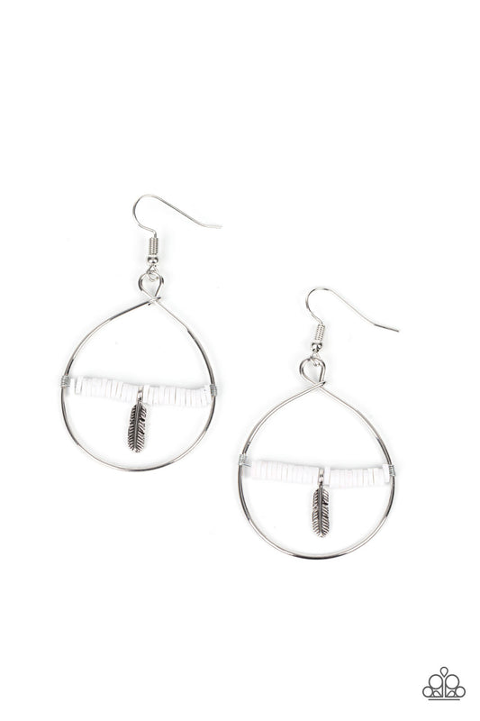 Free Bird Freedom - White Earring