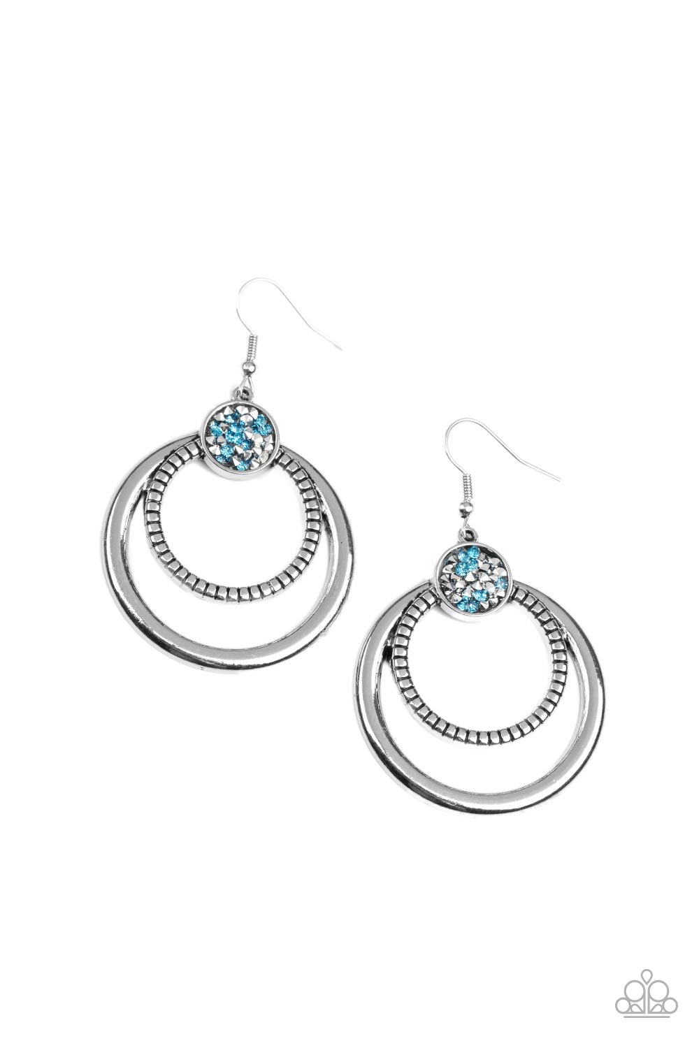 Spun Out Opulence Blue Earrings