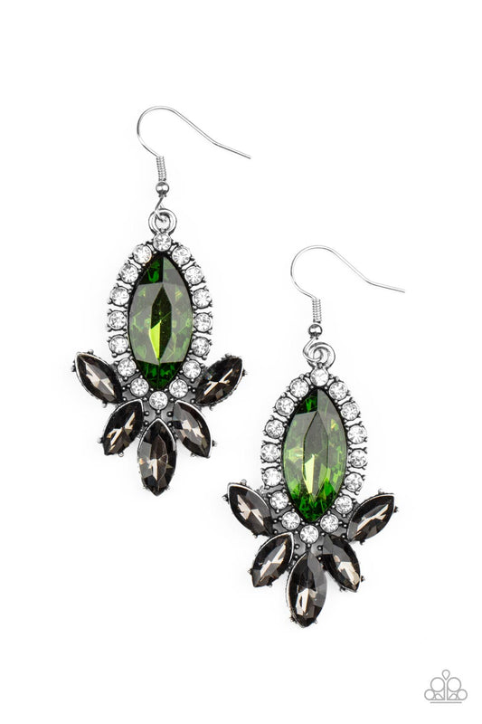 Serving Up Sparkle Green Earring