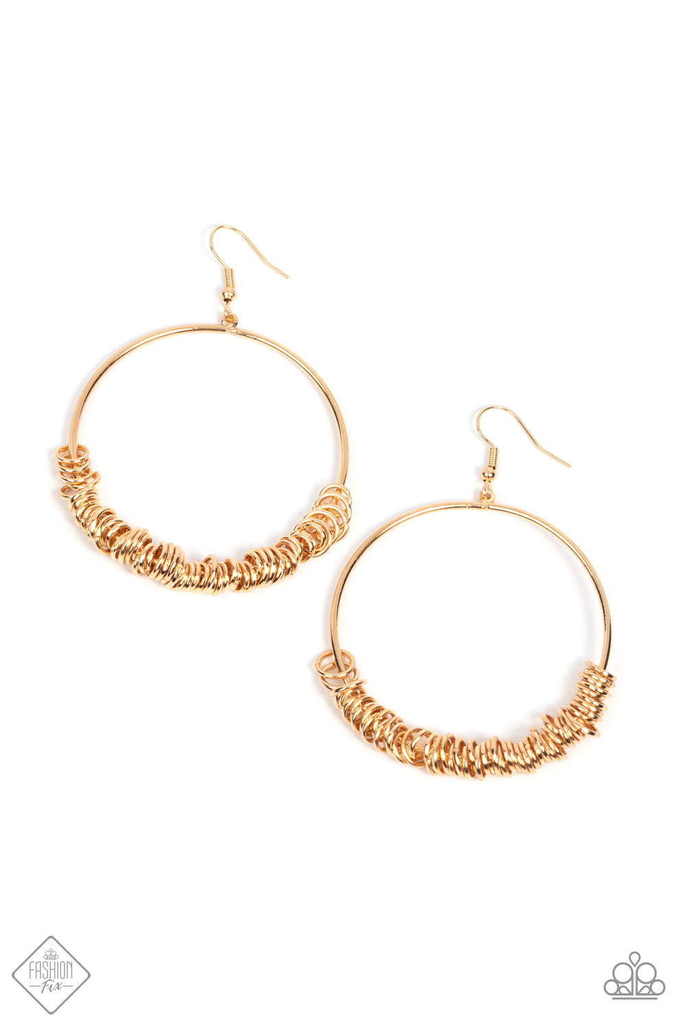 Retro Ringleader Gold Earring