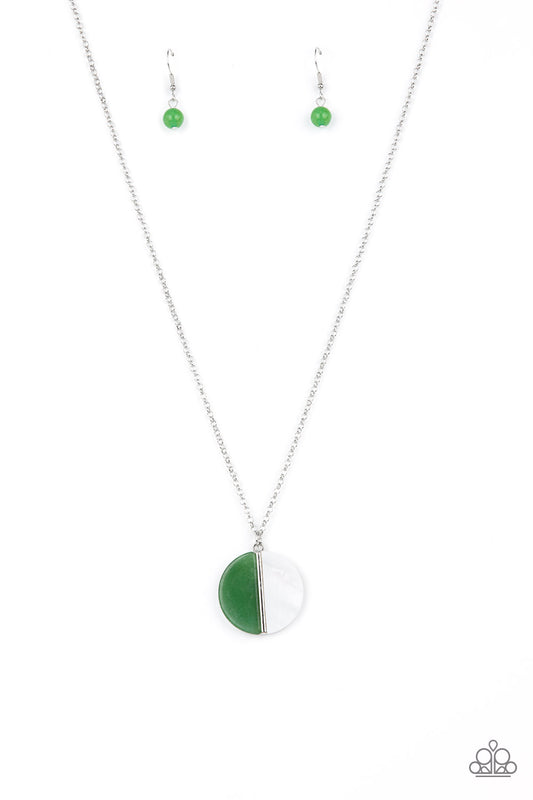 Paparazzi Elegantly Eclipsed Green Necklace