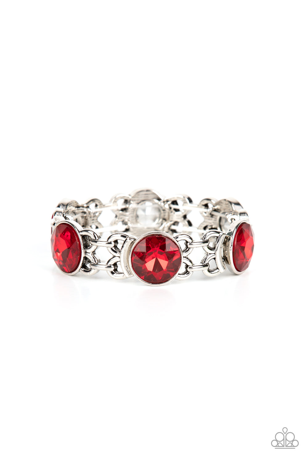 Devoted to Drama Red Stretch Bracelet