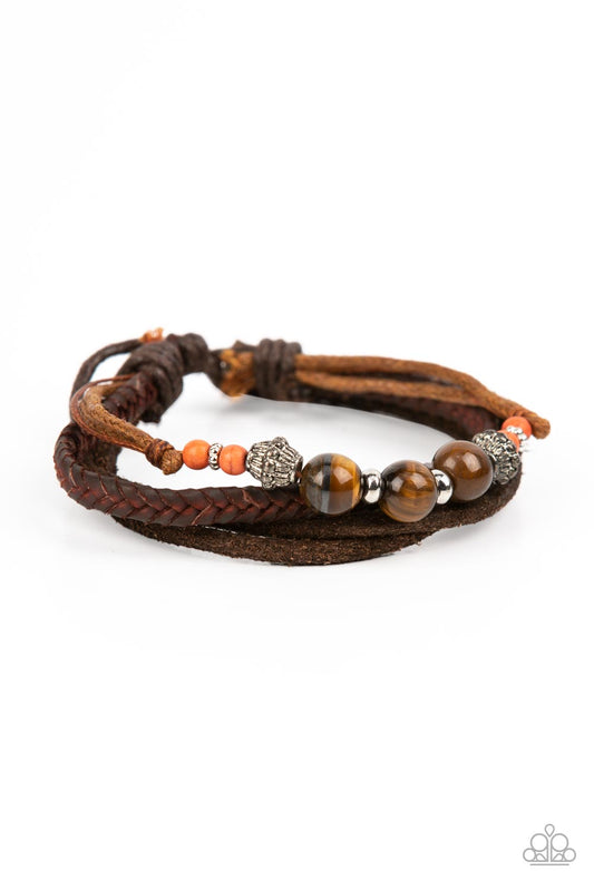 Paparazzi Tundra Tracker Orange Bracelet