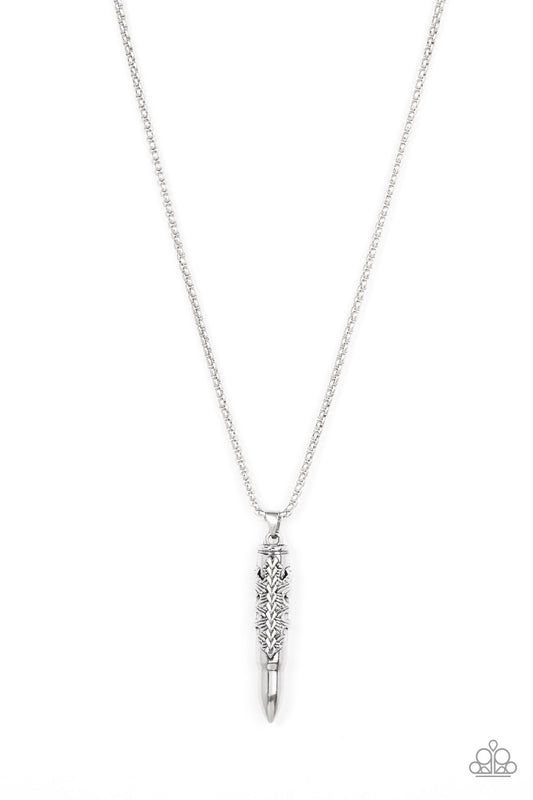 Mysterious Marksman Silver Bullet Necklace