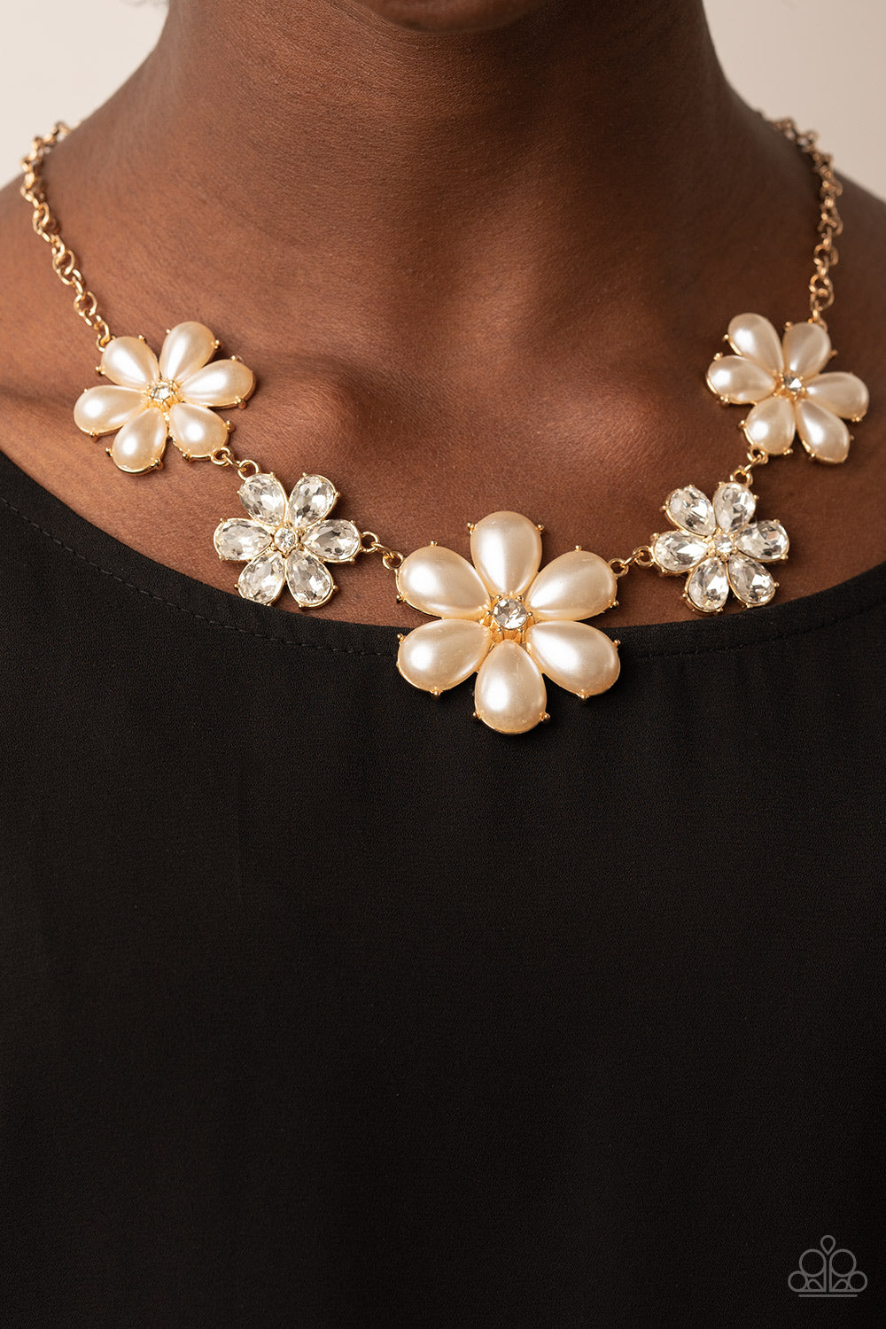 Fiercely Flowering Gold Necklace