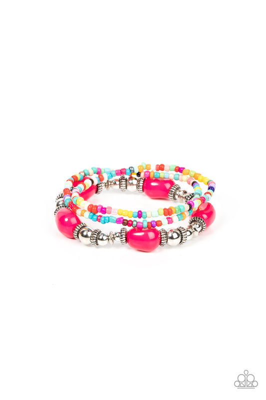 Confidently Crafty Pink Bracelet