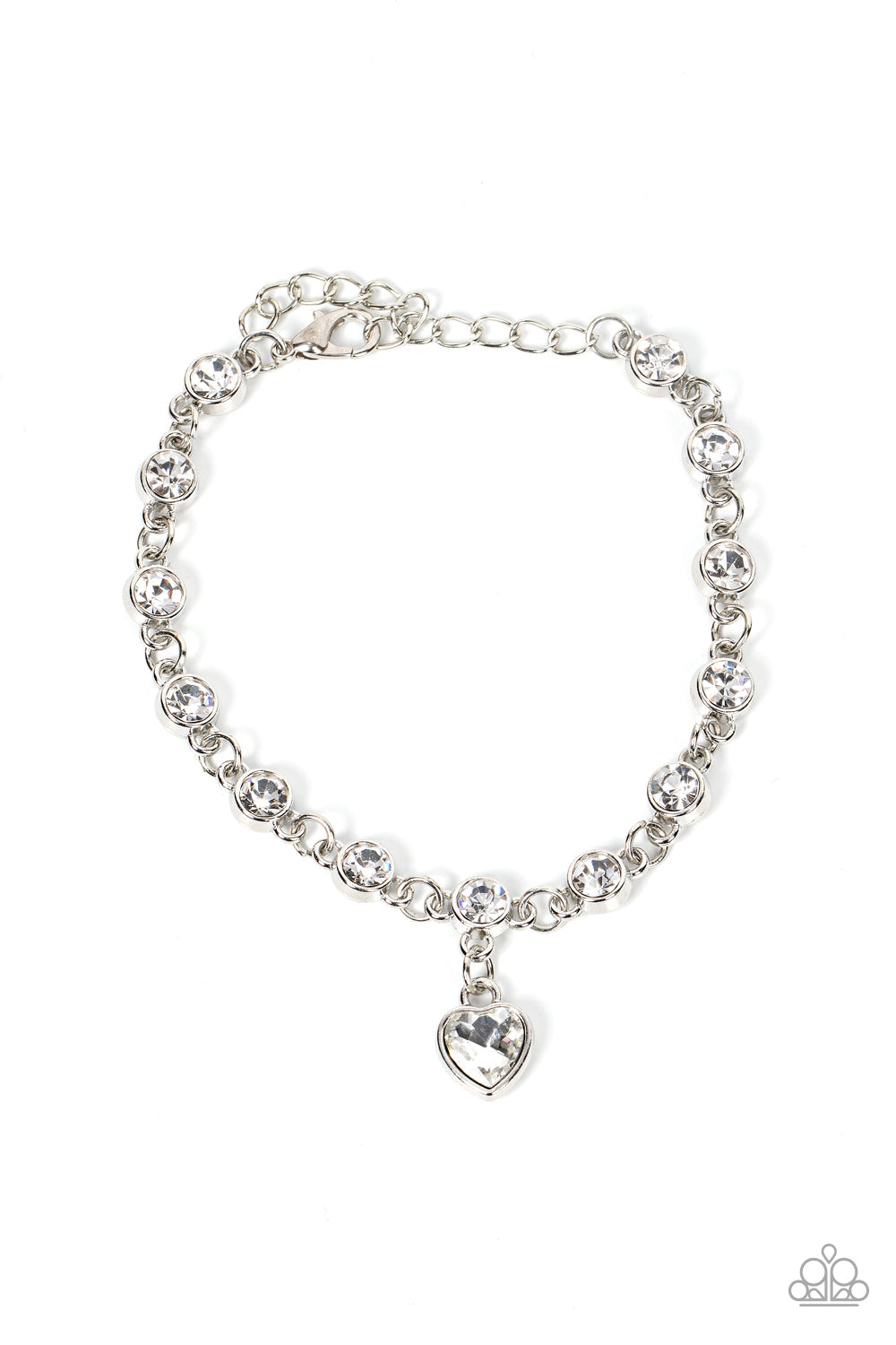 Truly Lovely White Heart Bracelet