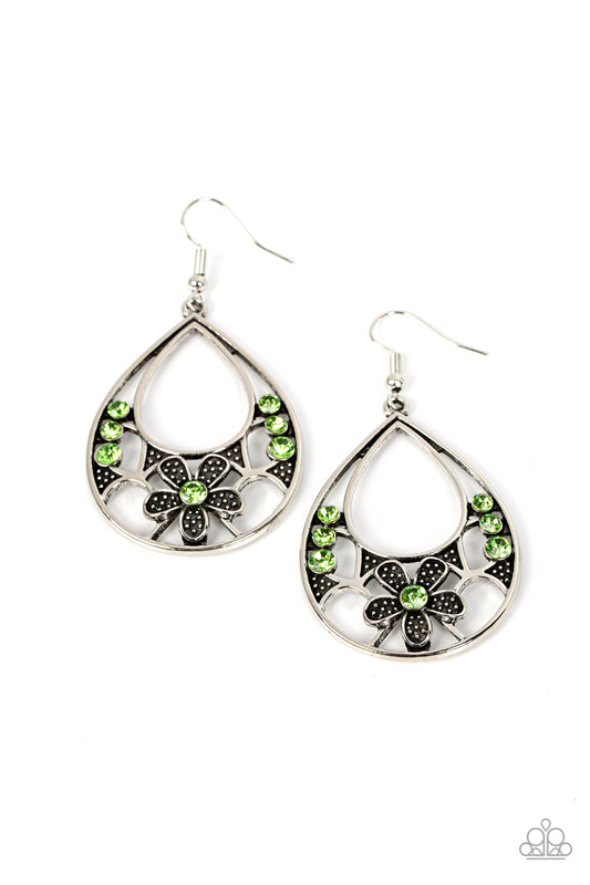 Paparazzi Meadow Marvel - Green Earring