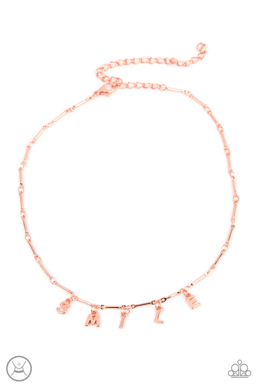 Paparazzi Say My Name - Copper Necklace