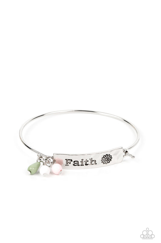 Paparazzi Flirting with Faith - Green Bracelet