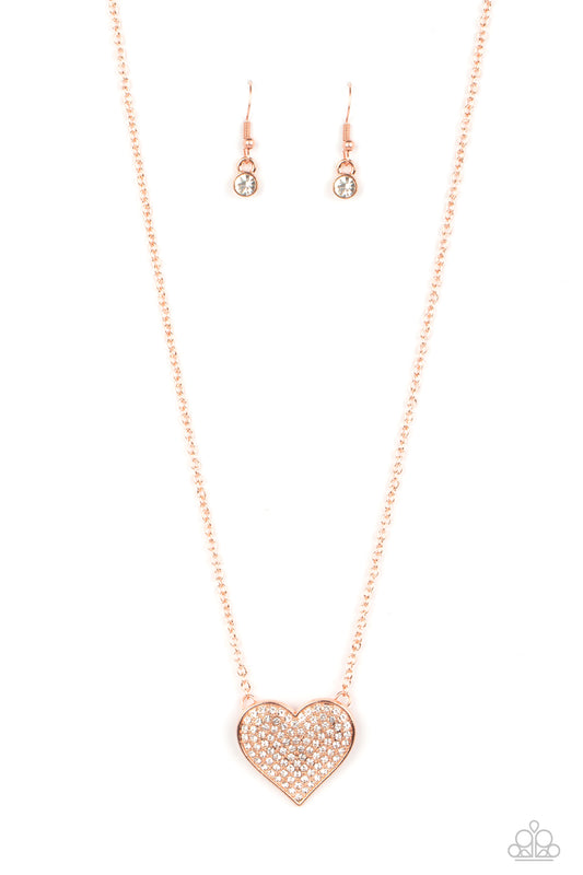 Paparazzi Spellbinding Sweetheart - Copper Necklace