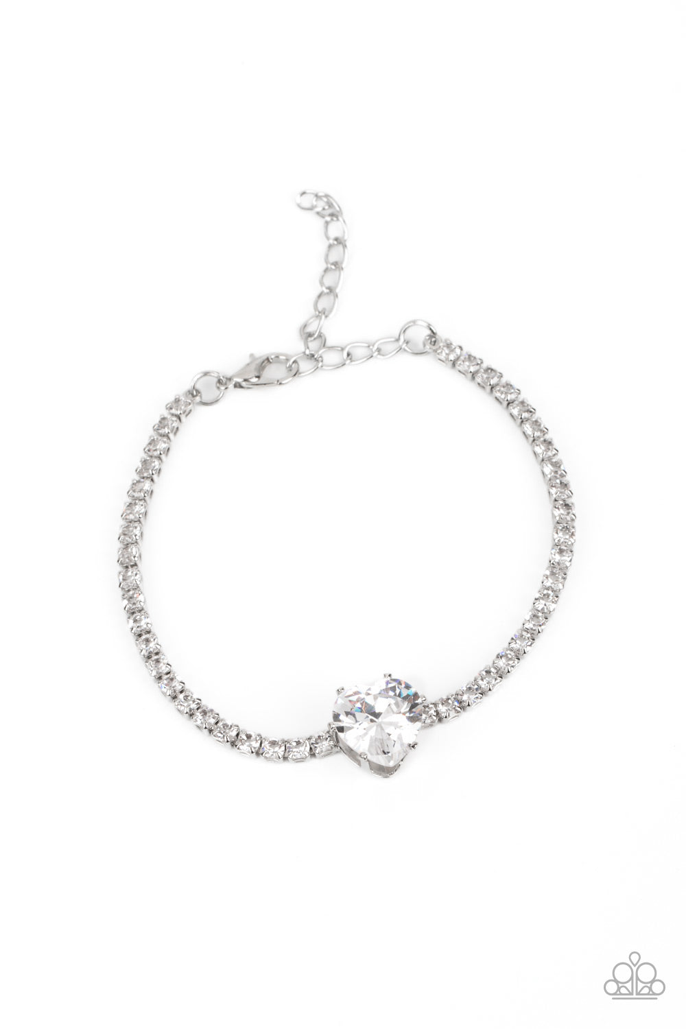 Paparazzi Bedazzled Beauty - White Bracelet