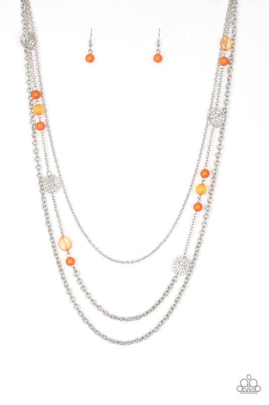 Pretty Pop-tastic! Orange Necklace