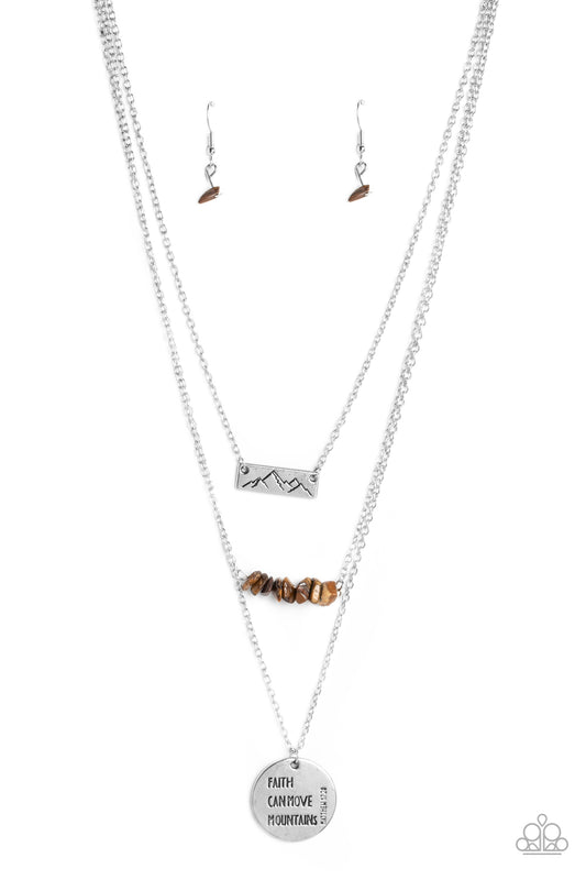 Paparazzi Miracle Mountains - Brown Necklace