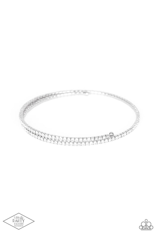 Sleek Sparkle White Bracelet