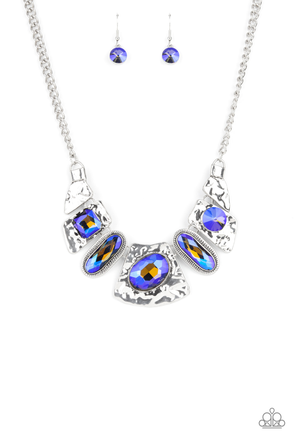 Futuristic Fashionista Blue Necklace